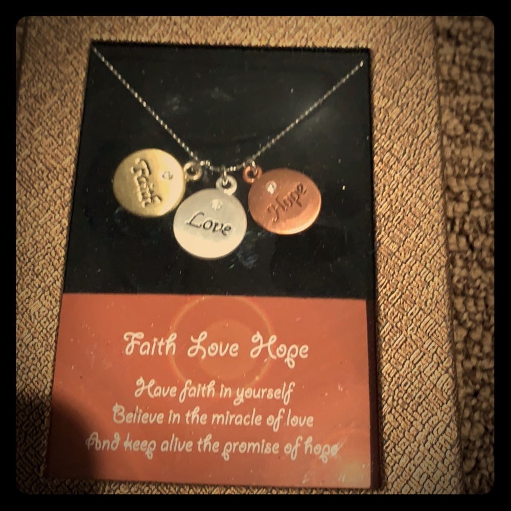 Necklace new- Love,Faith,Hope